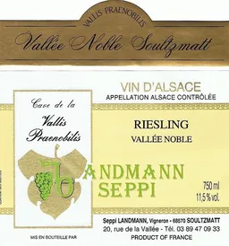 Alsace Valle Noble Riesling