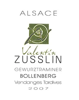 Bollenberg Vendanges Tardives Gewurztraminer