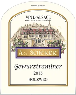 Alsace Holzweg Gewurztraminer