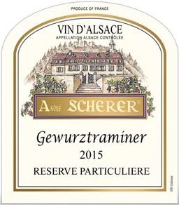 Alsace Particuliere Reserve Gewurztraminer