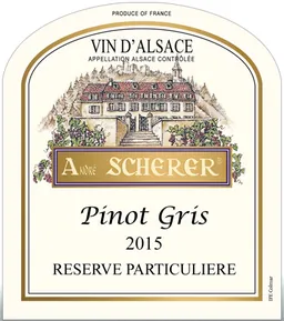 Alsace Particuliere Reserve Pinot Gris