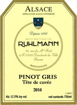 Tete de Cuvee Pinot Gris