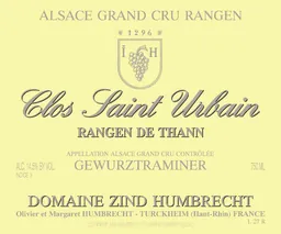 Clos Saint Urbain Rangen de Thann Gewurztraminer Grand Cru