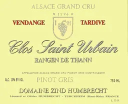 Clos Saint Urbain Rangen de Thann Vendange Tardive Pinot Gris