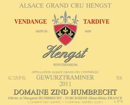 Hengst Vendange Tardive Gewurztraminer
