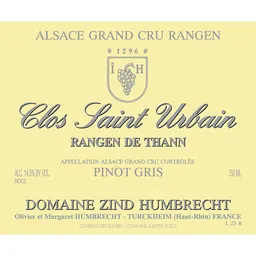 Rangen de Thann Clos Saint Urbain Pinot Gris