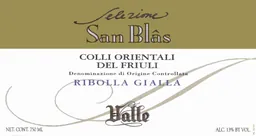 Az Vitivinicole Valle di Luigi Valle Colli Orientali del Friuli San Blas Ribolla Gialla