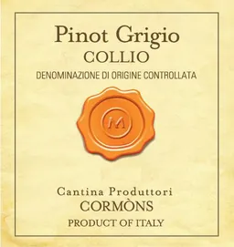 Collio Cormons Pinot Grigio