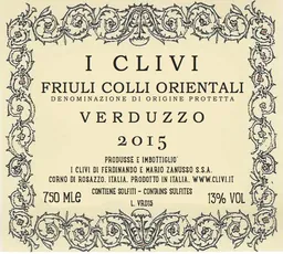Colli Orientali del Friuli Friulano Verduzzo