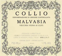 Colli Orientali del Friuli Vecchia Vigna ai Clivi Malvasia