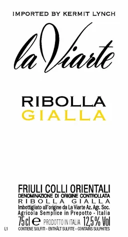 Colli Orientali del Friuli Gialla Ribolla