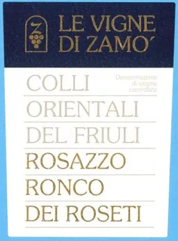 Colli Orientali del Friuli Rosazzo Ronco dei Roseti