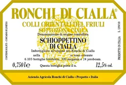 Ronchi di Cialla Colli Orientali del Friuli Cialla Schioppettino