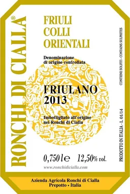 Colli Orientali del Friuli Friulano
