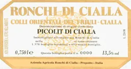 Colli Orientali del Friuli Picolit di Cialla