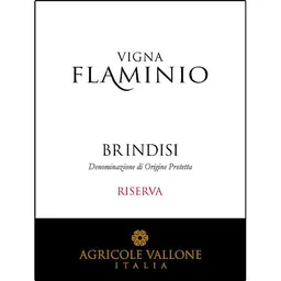 Agricole Vallone Vigna Flaminio Riserva