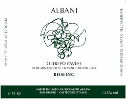 Albani Viticoltori Oltrepo Pavese Riesling