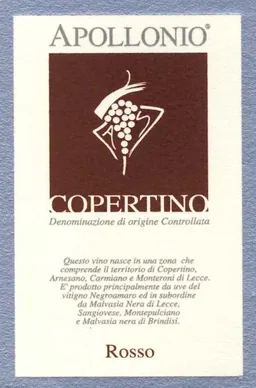 Appollonio Casa Vinicola Copertino Rosso