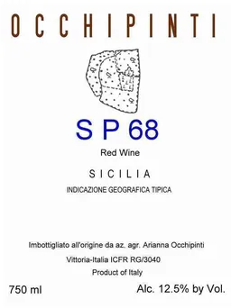 Arianna Occhipinti SP 68 Rosso
