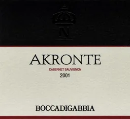 Azienda Agricola Boccadigabbia Marche Akronte Cabernet Sauvignon