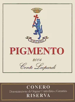 Azienda Agricola Conte Leopardi Dittajuti Conero Pigmento Rosso Riserva