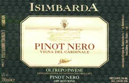 Azienda Agricola Isimbarda Oltrepo Pavese Vigna del Cardinale Pinot Nero