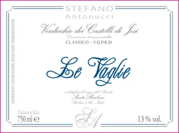 Azienda Santa Barbara Verdicchio dei Castelli di Jesi Classico Stefano Antonucci Le Vaglie