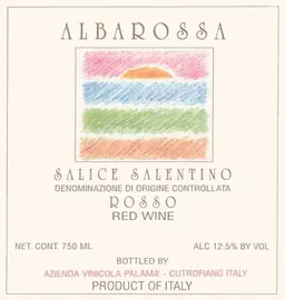Azienda Vinicola Palama Salice Salentino Alba Rossa Rosso