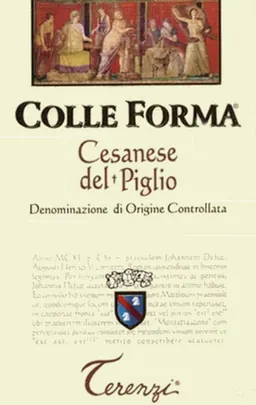 Azienda Vitivinicola Giovanni Terenzi Cesanese del Piglio Colle Forma