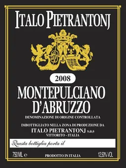 Azienda Vitivinicola Pietrantonj Montepulciano d'Abruzzo Etichetta Nera