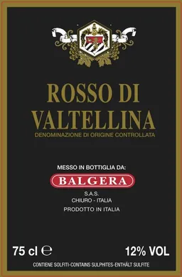 Balgera Vini di Balgera Paolo Rosso di Valtellina