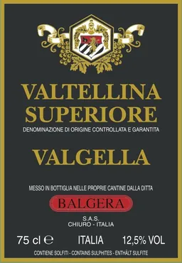 Balgera Vini di Balgera Paolo Valtellina Superiore Valgella