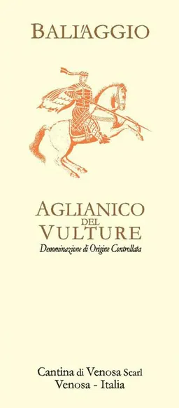 Cantina di Venosa Aglianico del Vulture Baliaggio
