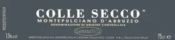Cantina Tollo Colle Secco Montepulciano