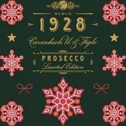 Cantine Cavicchioli Prosecco  Holiday Snowflake Edition