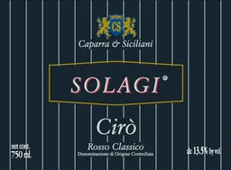 Caparra & Siciliani Ciro Rosso Classico Solagi