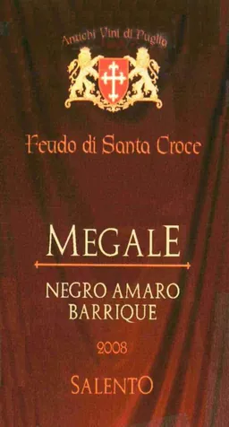 Salento Feudo di Santa Croce Megale Barrique Negroamaro