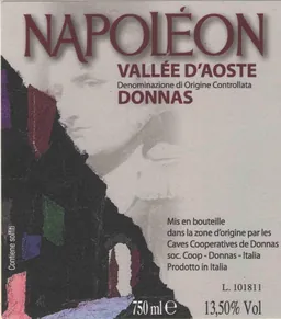 Caves Cooperatives de Donnas Donnas Napoleon
