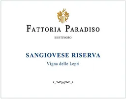 Fattoria Paradiso Sangiovese di Romagna Superiore Riserva Vigna delle Lepri