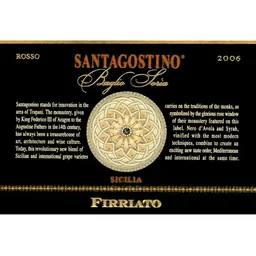 Nero d'Avola-Syrah Santagostino Baglio Soria