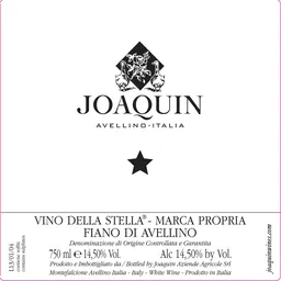 Joaquin Fiano di Avellino Vino della Stella-Marca Propia