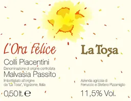 Colli Piacentini L'Ora Felice Malvasia Passito