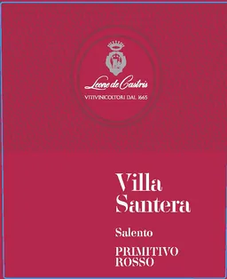 Primitivo Rosso Salento Villa Santera