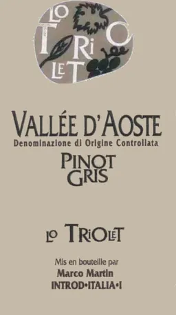 Lo Triolet Vallee d'Aoste Pinot Gris