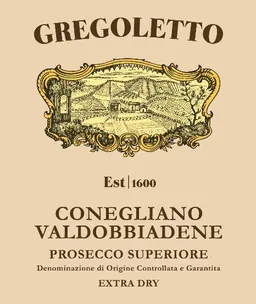 Luigi Gregoletto Prosecco Superiore Conegliano Valdobbiadene Extra Dry