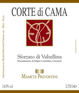 Sforzato di Valtellina Corte di Cama