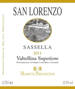 Valtellina Superiore Sassella San Lorenzo