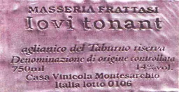 Aglianico del Taburno Iovi Tonant Riserva