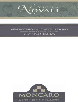 Verdicchio dei Castelli di Jesi Classico Vigna Novali Riserva