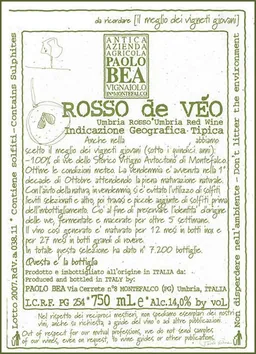 Paolo Bea Rosso di Veo